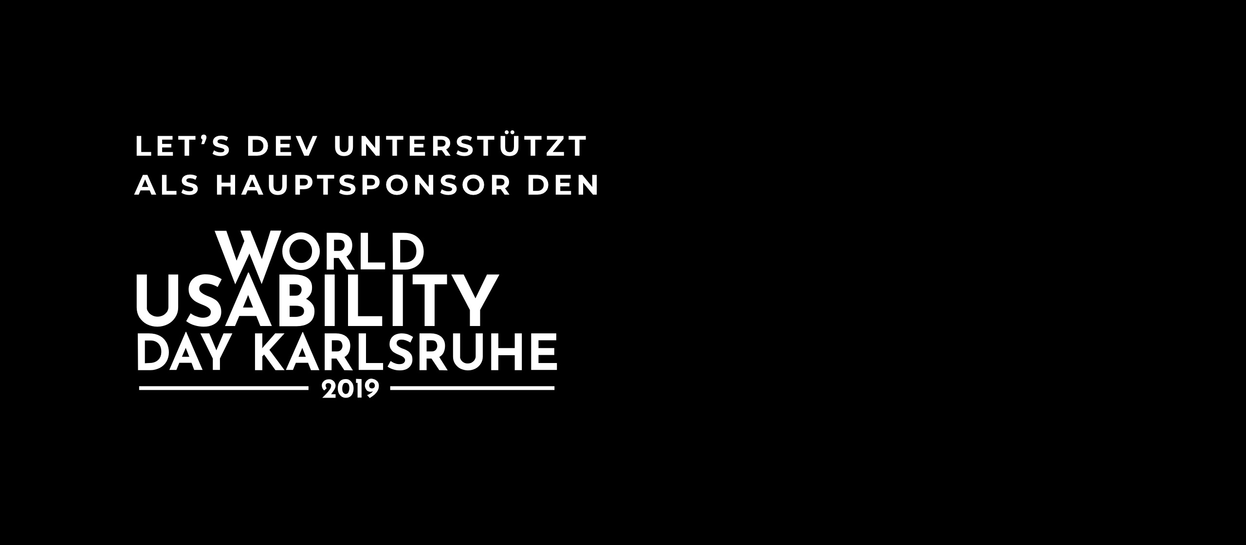 let’s dev Blog | World Usability Day 2019 in Karlsruhe – let’s dev unterstützt als Hauptsponsor