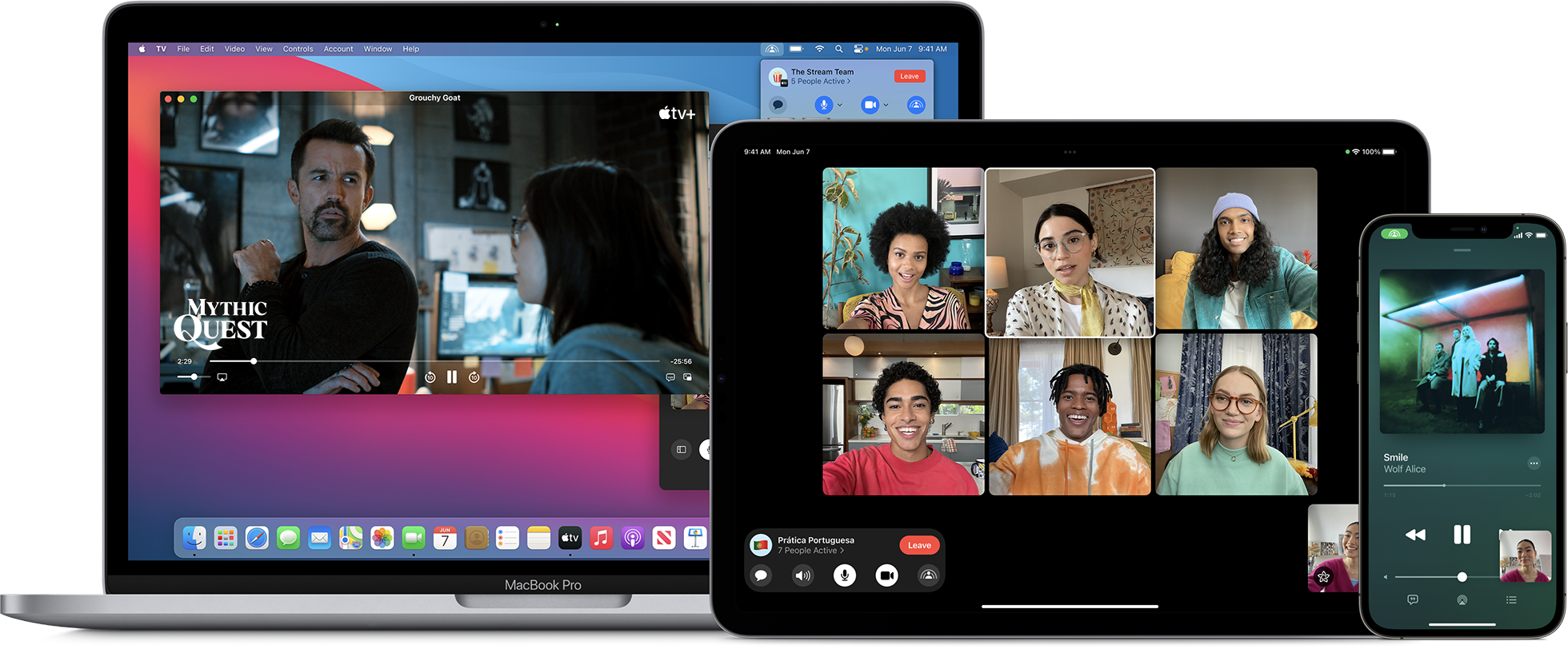 SharePlay; Experience media together via FaceTime on different devices