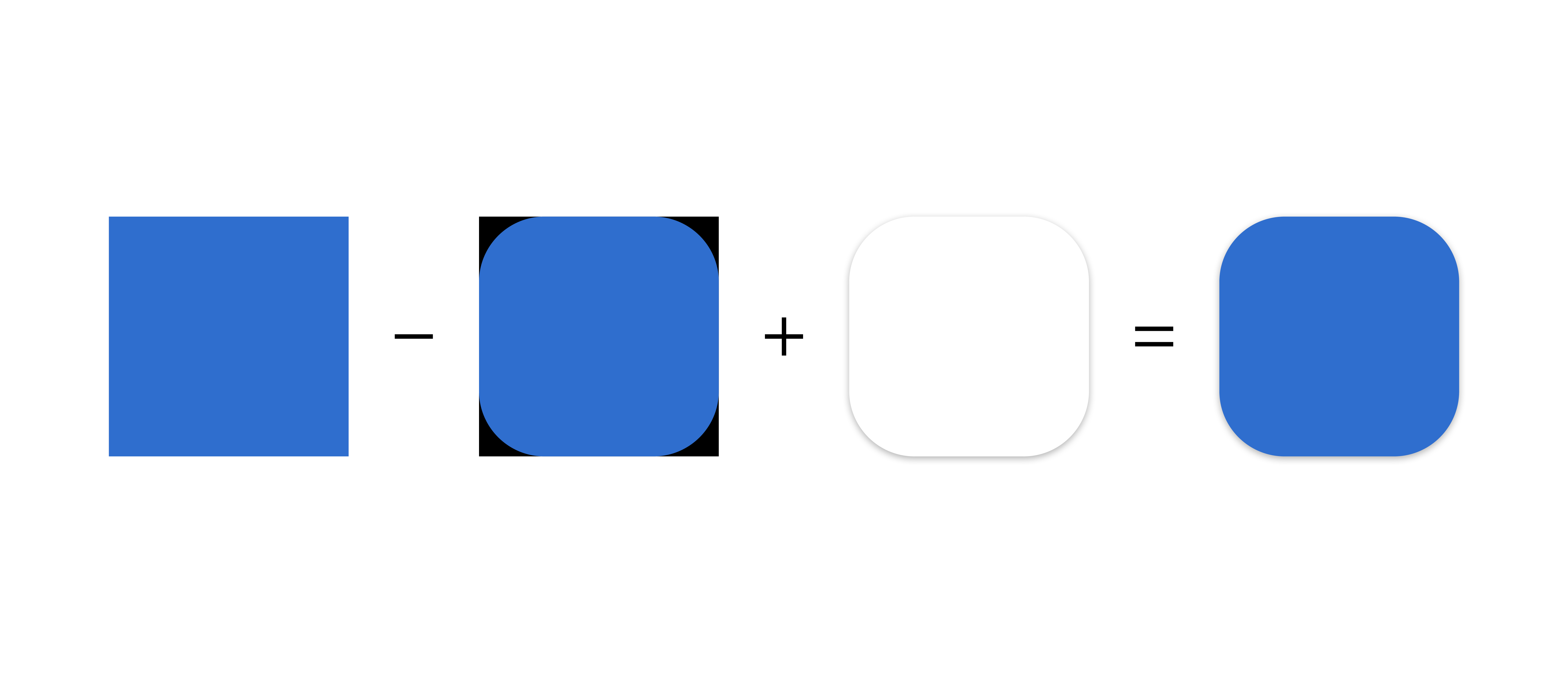 Dynamische Verarbeitung eines App-Icons bei Google Play für unterschiedliche Größen, Layouts und Oberflächen.