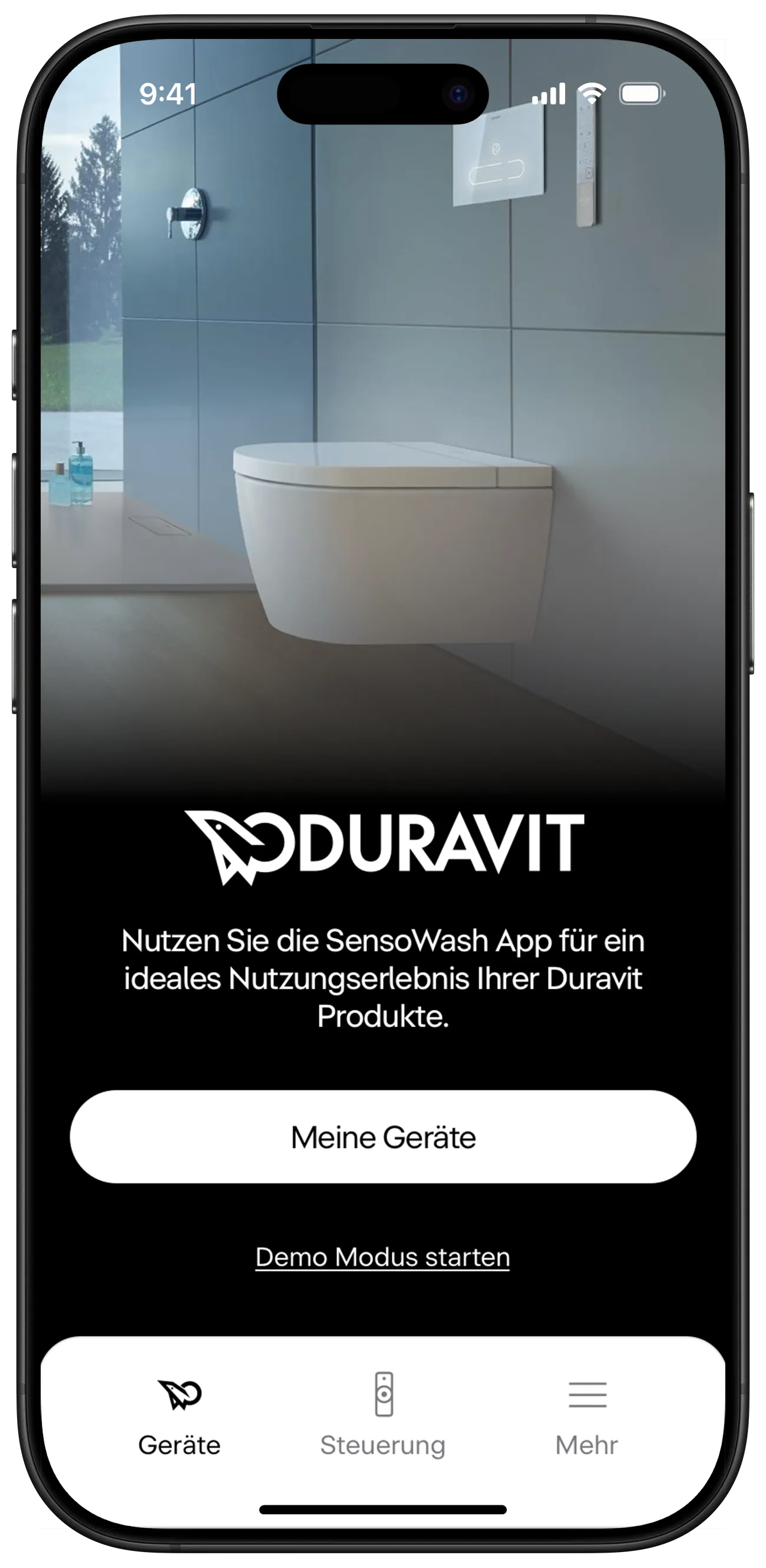 Duravit SensoWash 3.0 App zur intelligenten Steuerung und Pflege für Ihr Badezimmer