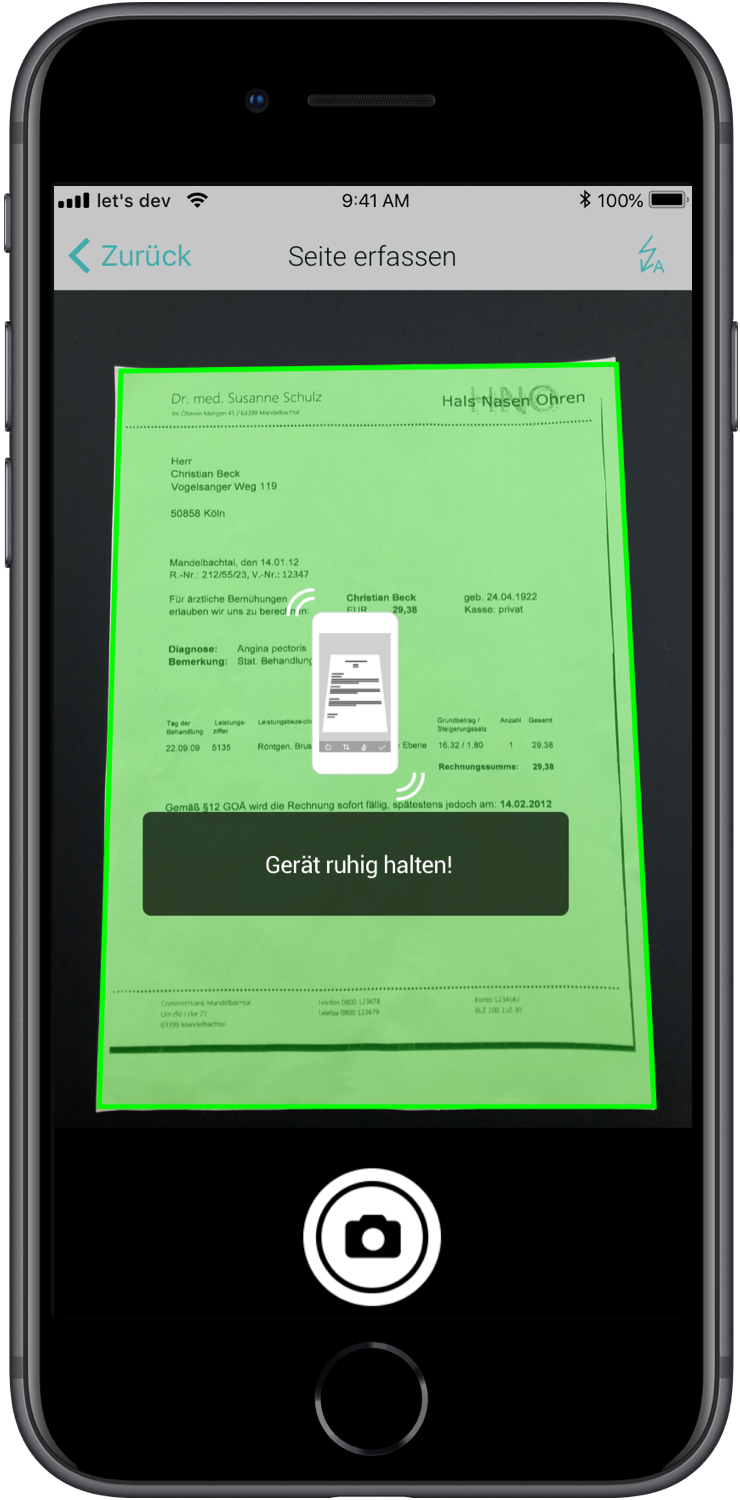 Insiders smart CAPTURE App zur digitalen Dokumentenerfassung