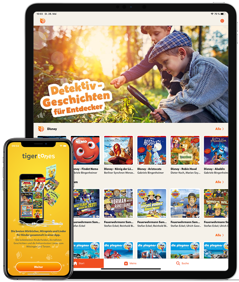 tigermedia tigertones Hörbuch- und Musik-App für Kinder