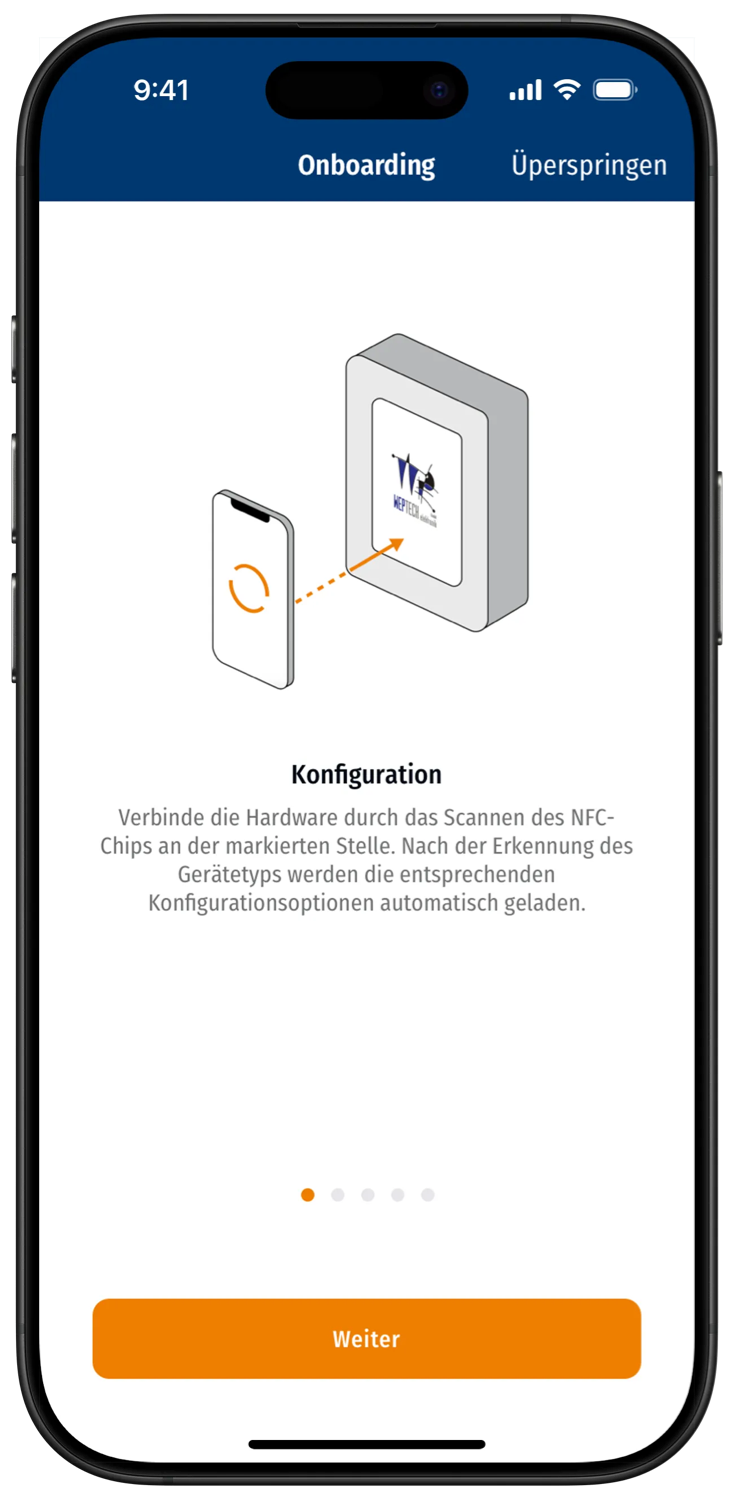 App onboarding process