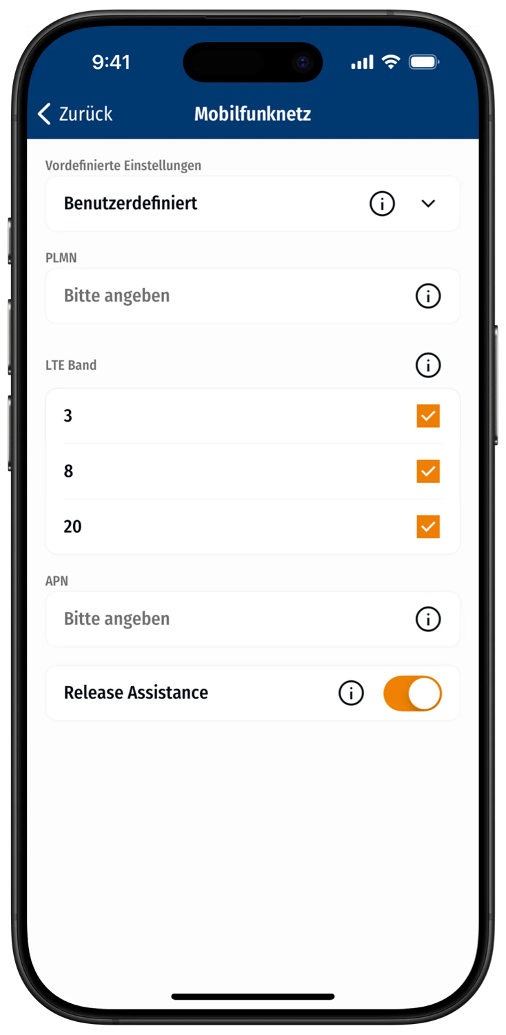 Example of hardware configuration in the app